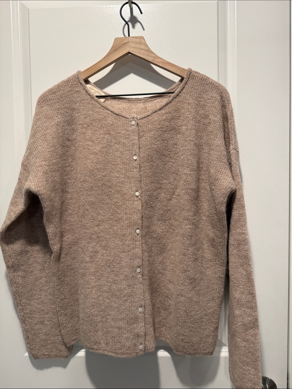 Sezane Gaspard Cardigan Light Beige - Size XXL